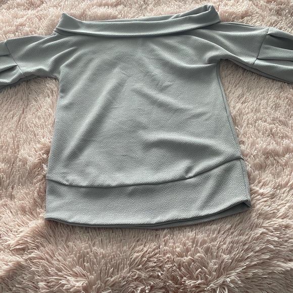 PrettyLittleThing Draped Boat Neck Top - Picture 3 of 6